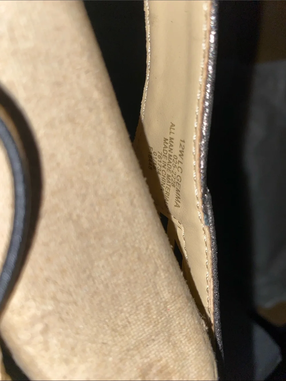 Liz Claiborne Metallic Taupe Wedge Slingback Sandal